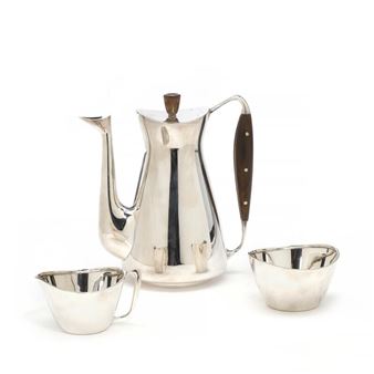coffee set comprising a coffee pot, a sugar bowl and a creamer - Søren Sass