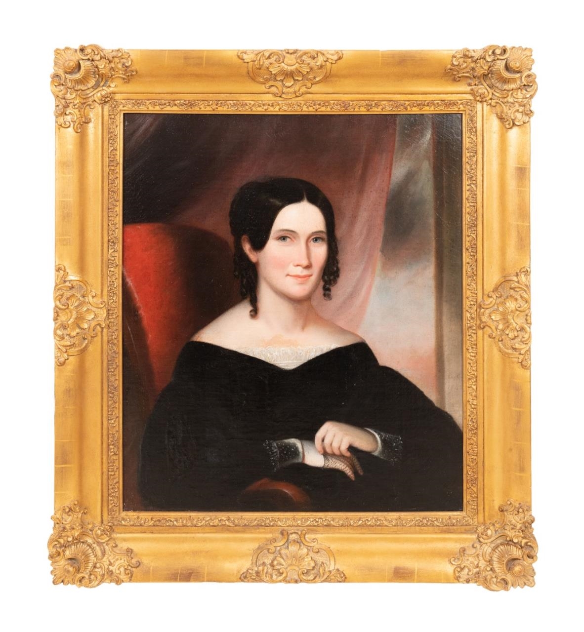 George Esten Cooke | HUSBAND & WIFE OIL PORTRAITS (1842) | MutualArt