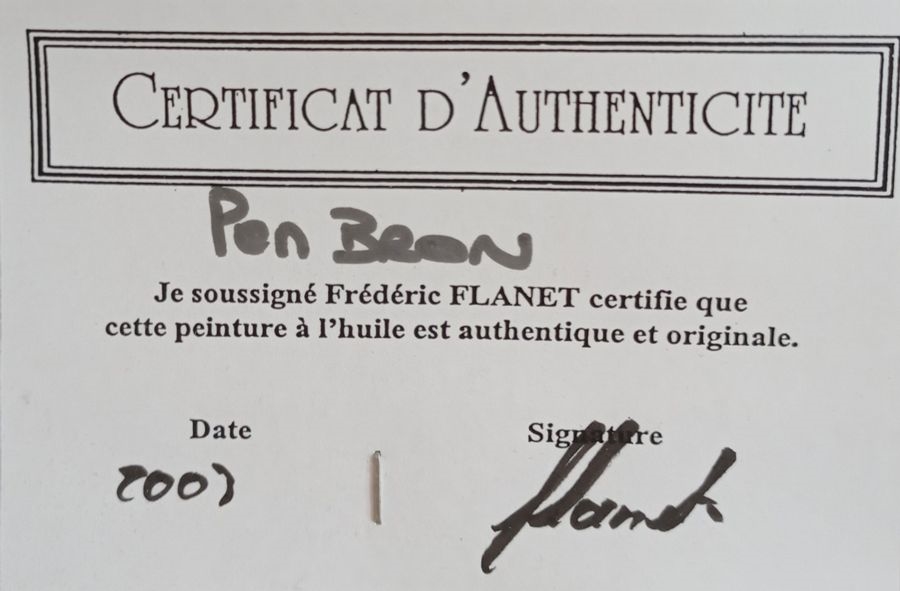 Artwork by Fréderic Flanet, Bord de mer, Made of huiles sur toiles