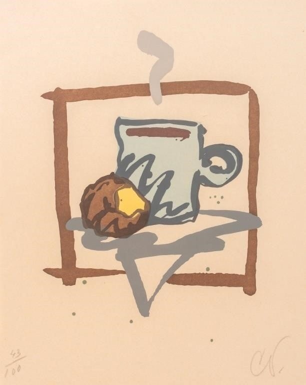 Claes Oldenburg | Cup of Joe with Donut (1995) | MutualArt