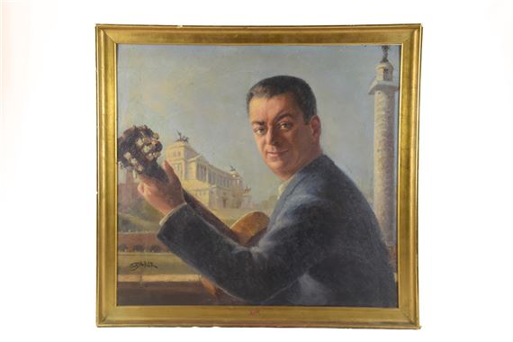 Ritratto di suonatore di chitarra by Paolo Ghiglia