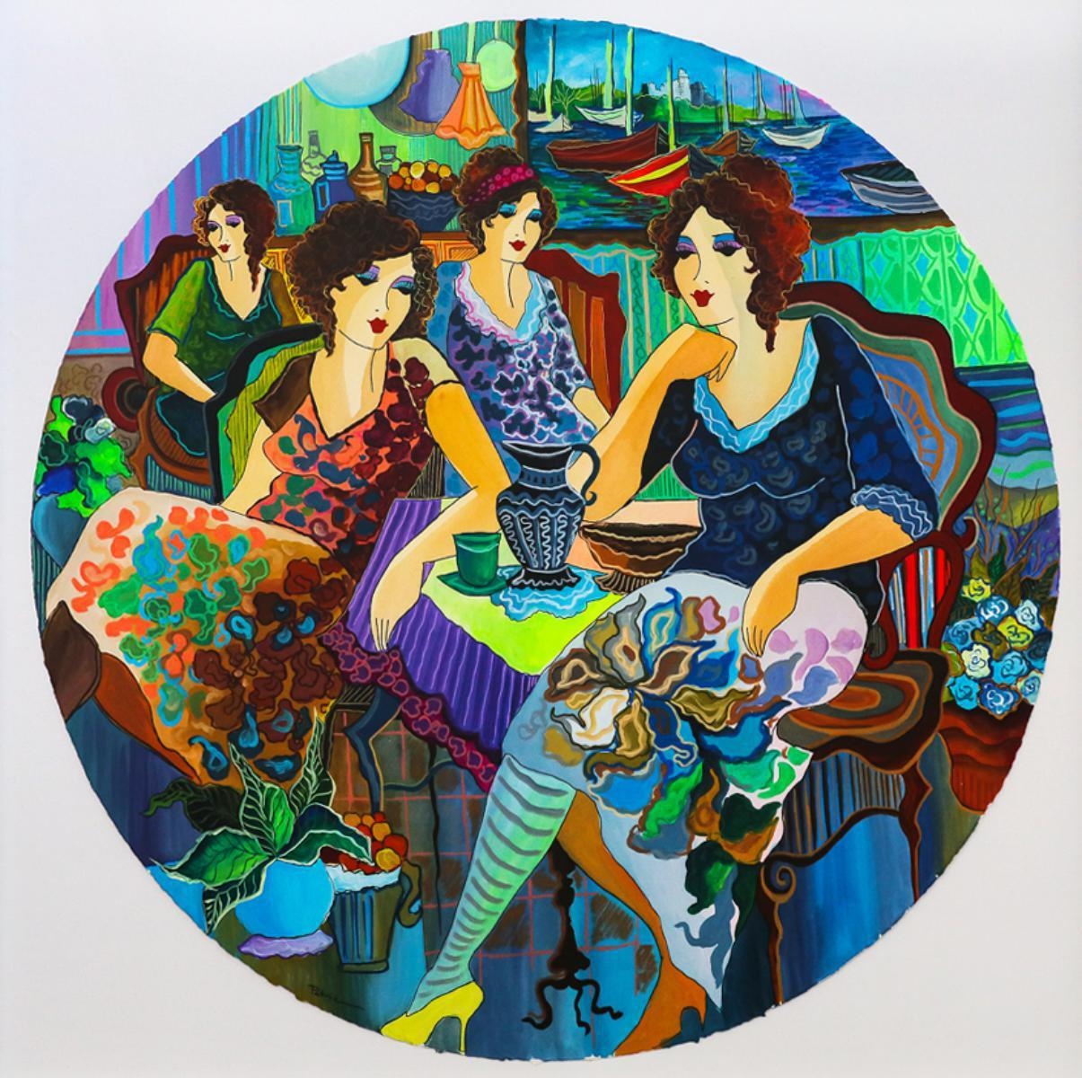 Artwork by Patricia Govezensky, Pleasant Thoughts, Made of Original Watercolor