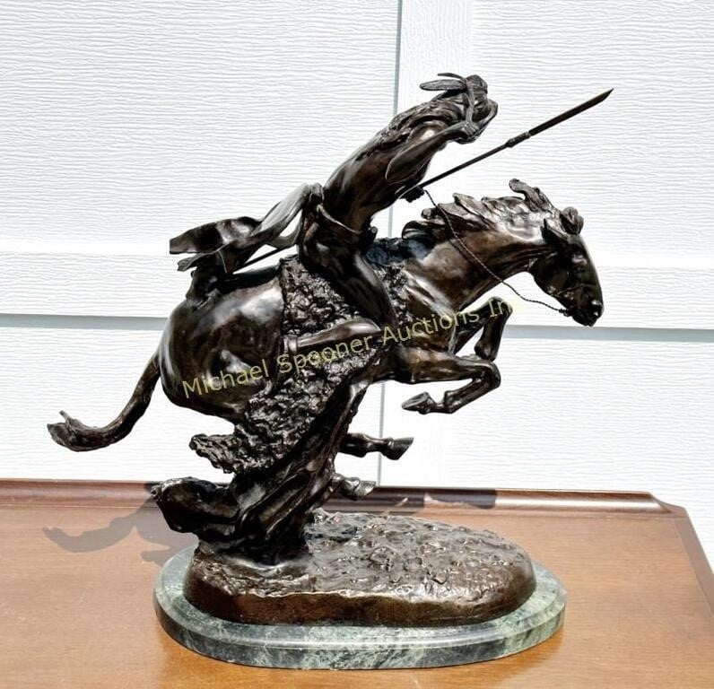 Frederic Remington FREDERIC REMINGTON BRONZE CHEYENNE MutualArt