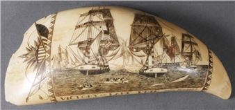 Scrimshaw Whale Tooth - Robert Spring