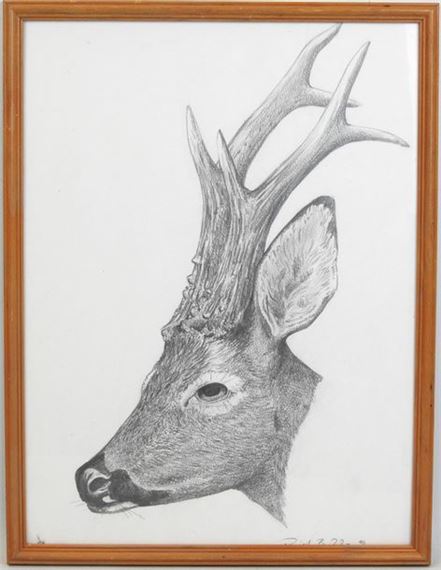 Brocard de chevreuil by Daniel Beddare, 20th Century