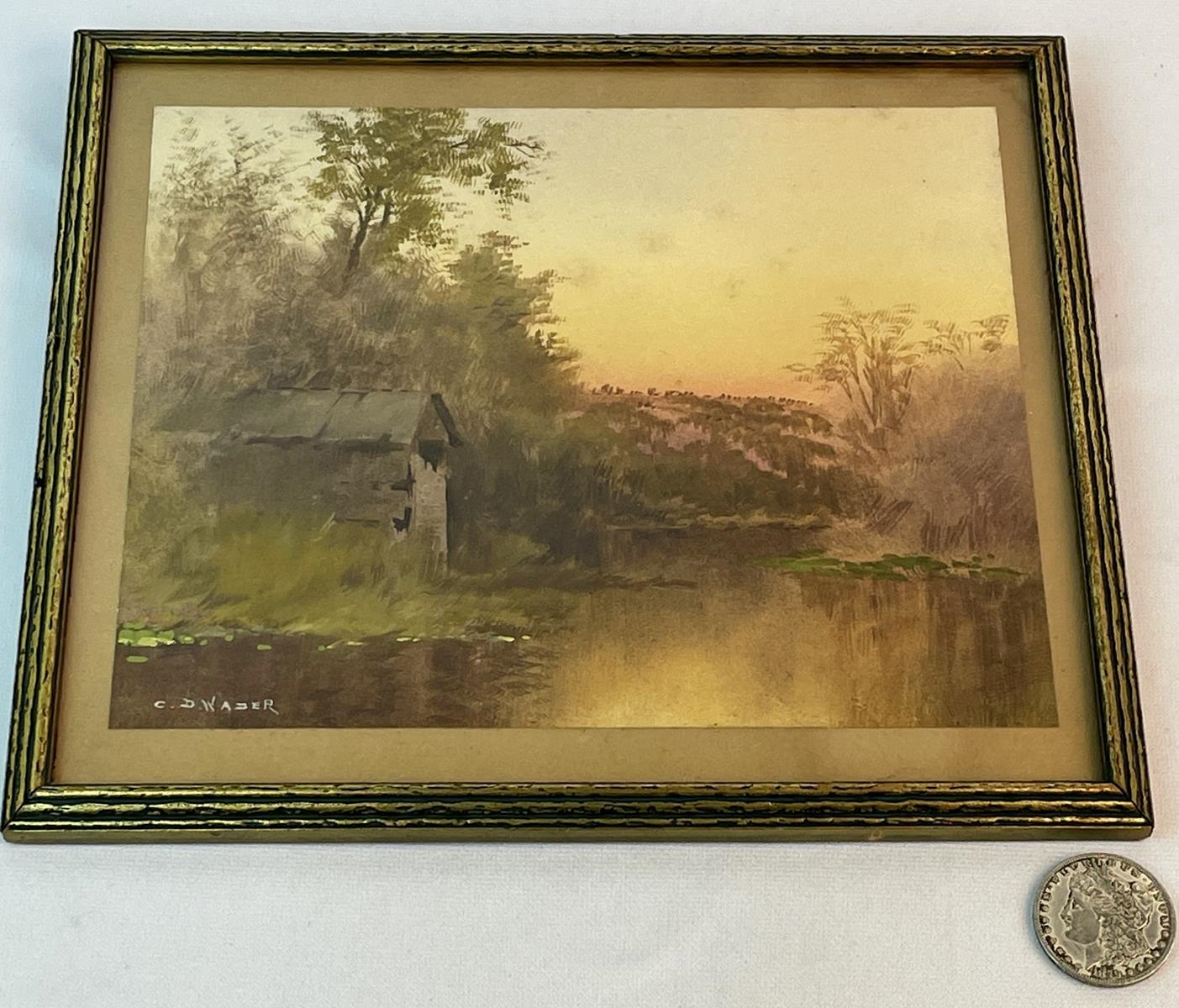 Charles Dickens Wader Dixon's Boat House Canandaigua Lake MutualArt