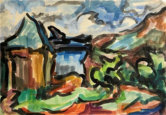 House in landscape - Hana Levi