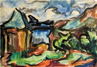 House in landscape - Hana Levi