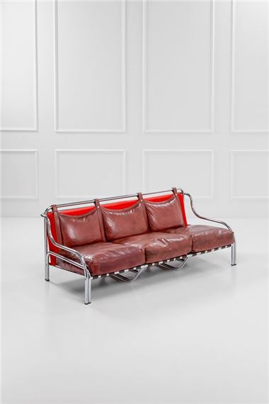Divano a tre posti mod. Stringa by Gae Aulenti, 1965