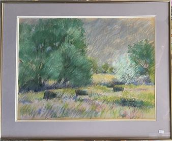 Hayfields north of Waverly - Ann Edwards Stewart