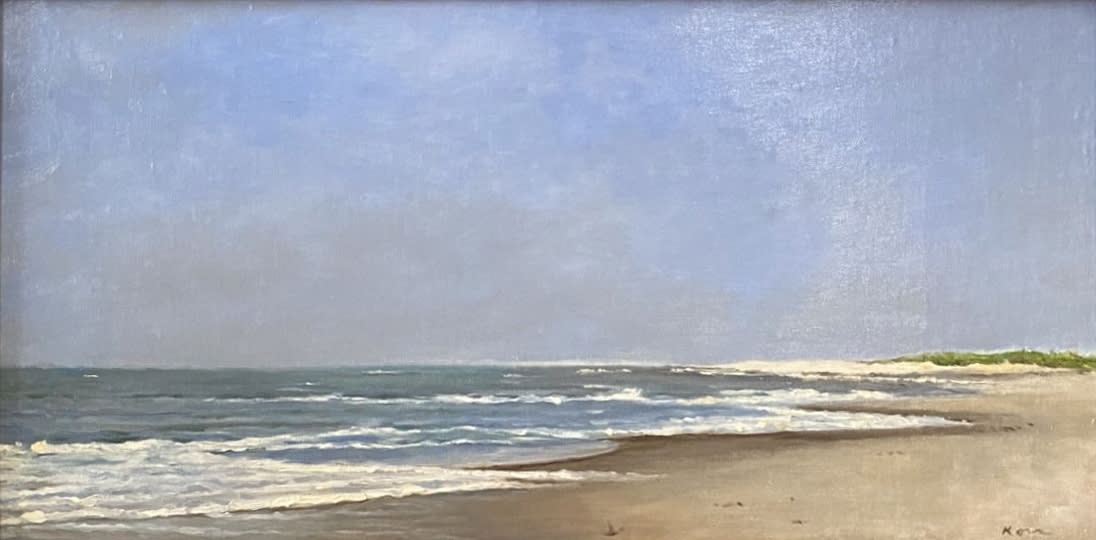 Artwork by Marla Korr, Madaket Beach, Made of oil on canvas