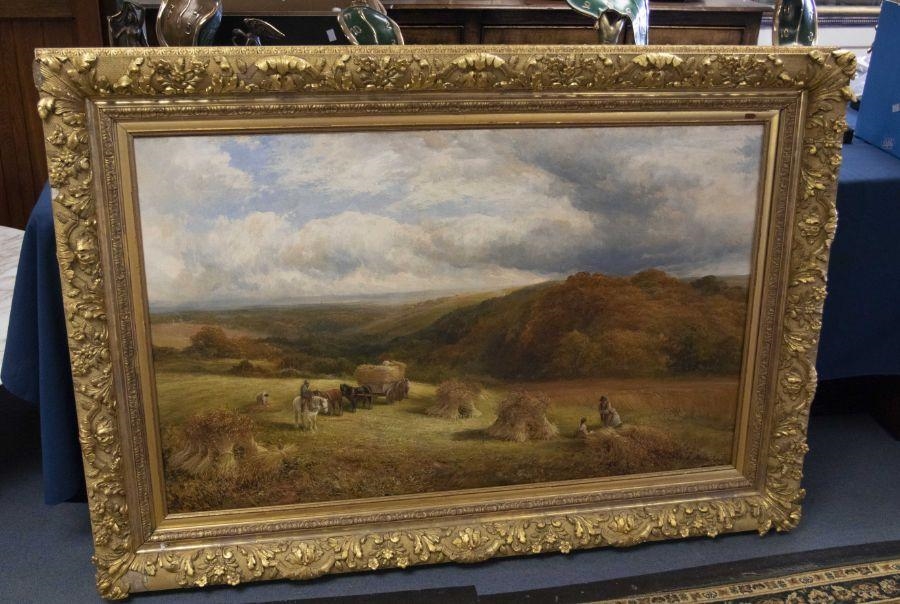 George Turner | A landscape with harvesters | MutualArt