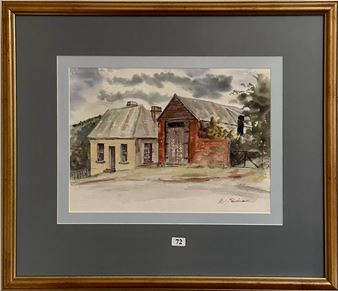 Old Barn and House - Betty Debman