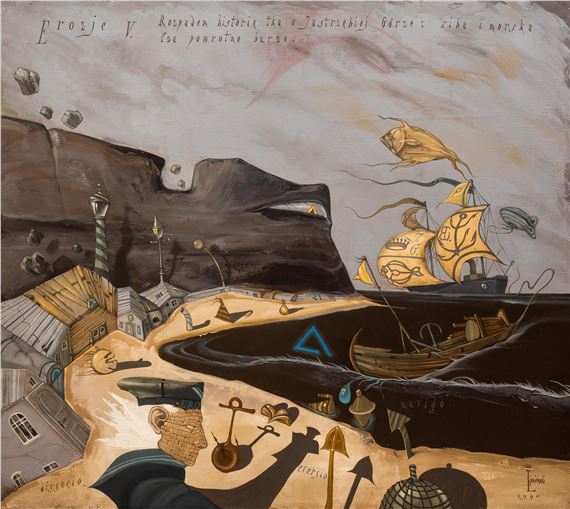 Erozje V, 1990 by Andrzej Lipniewski, 1990