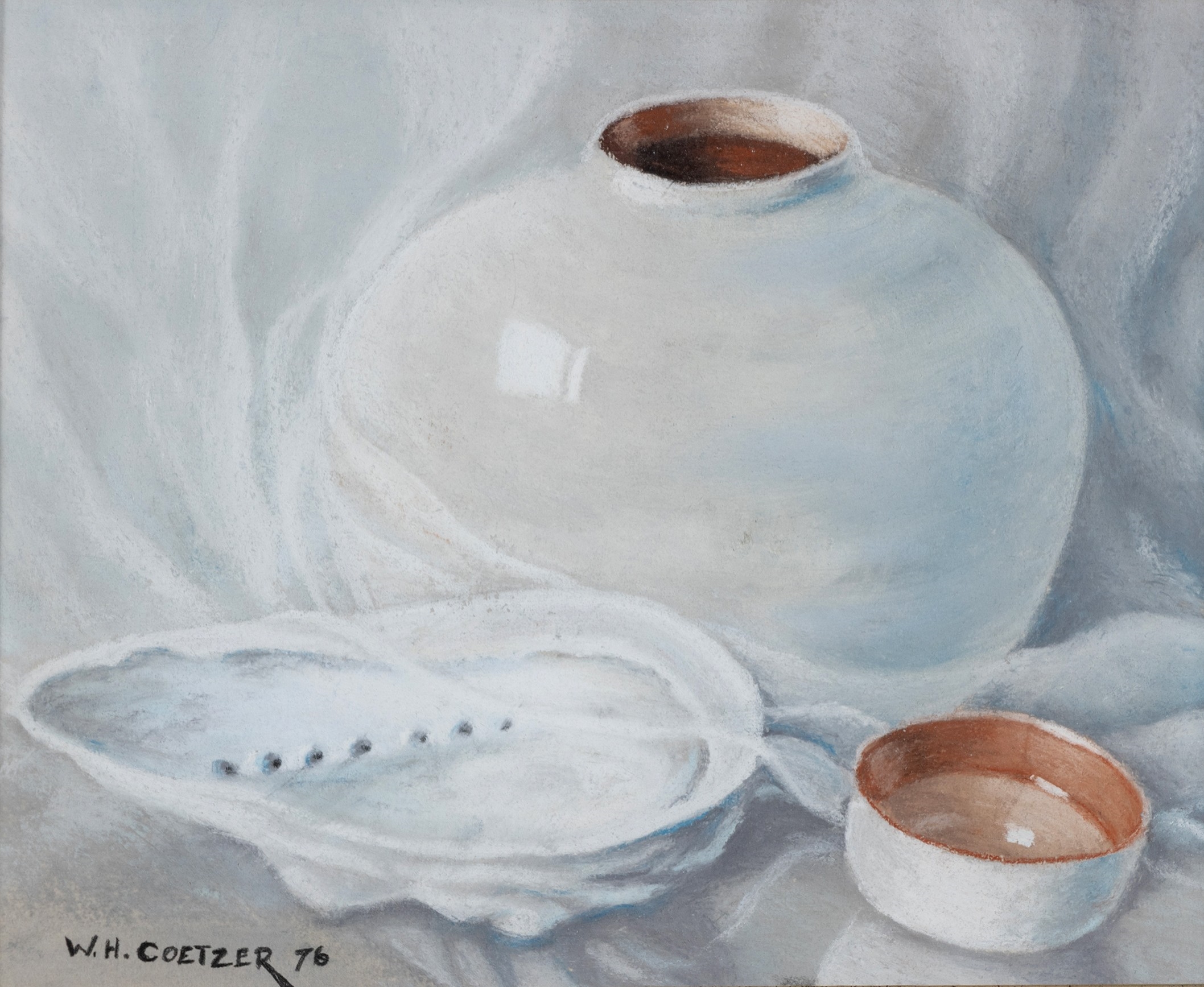 Willem Hermanus Coetzer | STILL LIFE WITH PERLEMOEN SHELL (76) | MutualArt