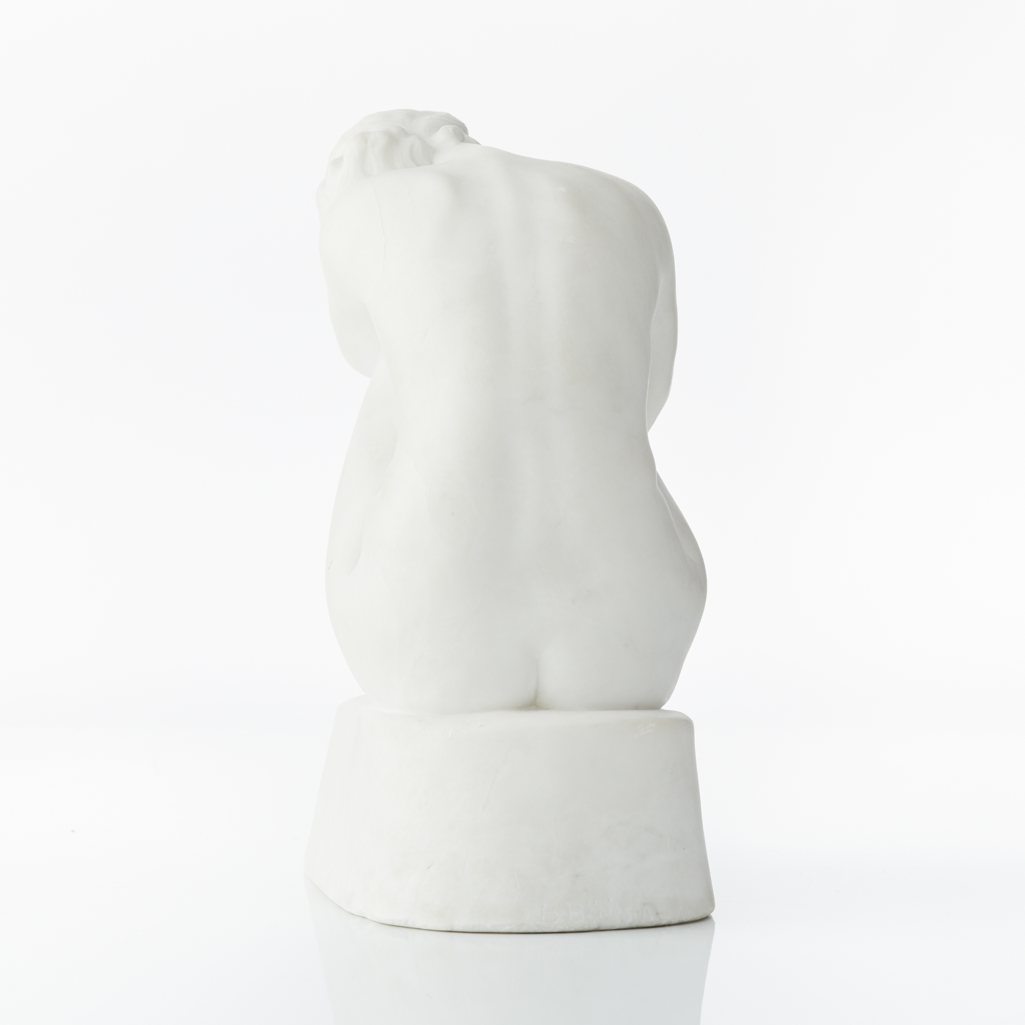 Artwork by Börje Börjeson, Sittande kvinna, Made of Alabaster