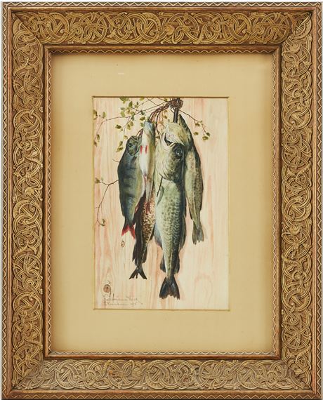 Fiskfångst by Hjalmar Falk, 1895