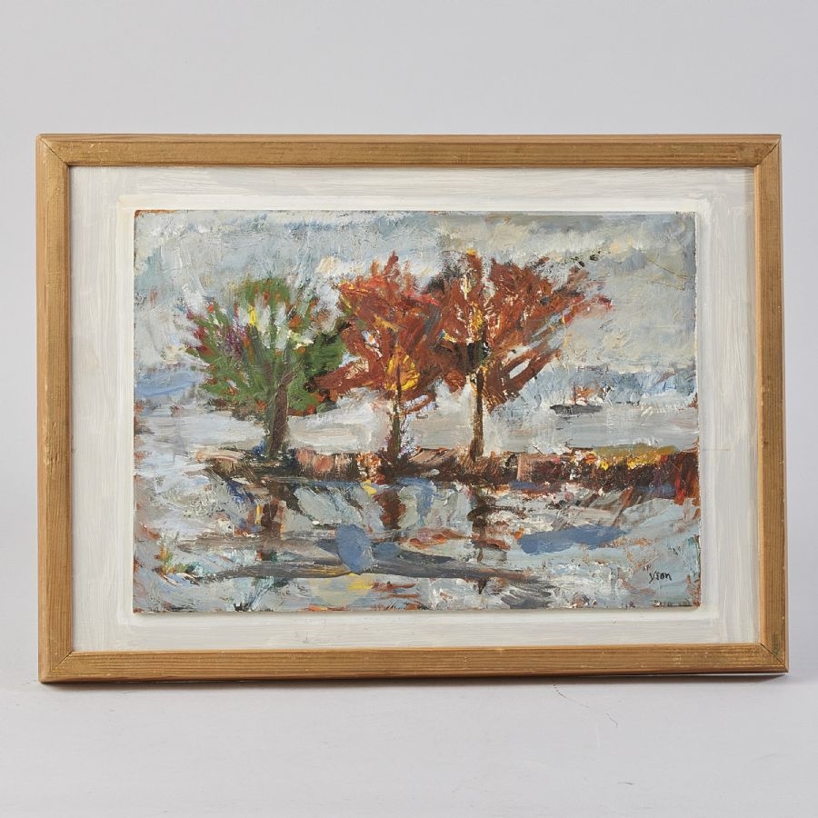 Artwork by Bo Yson Sjöberg, Tree, Made of Oil on panel