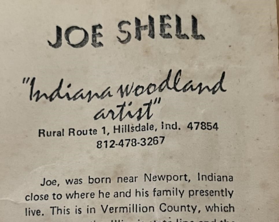 Joe Shell | Joe Shell Signed Oil on Canvas Board Framed | MutualArt