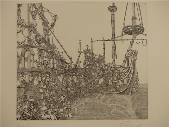 Hans Georg Rauch | ARR. SKELETAL SAILING VESSELS | MutualArt