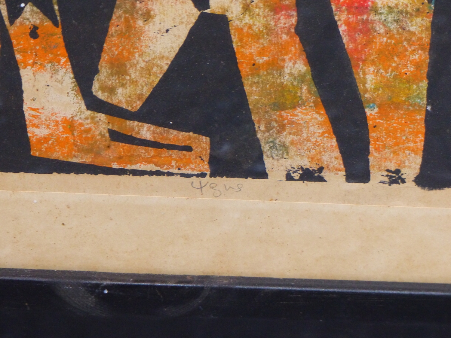 Artwork by James Adedayo, ARR. SLAVERY- SCREEN PRINT IN COLOURS ON PAPER, Made of SCREEN PRINT IN COLOURS ON PAPER, PENCIL