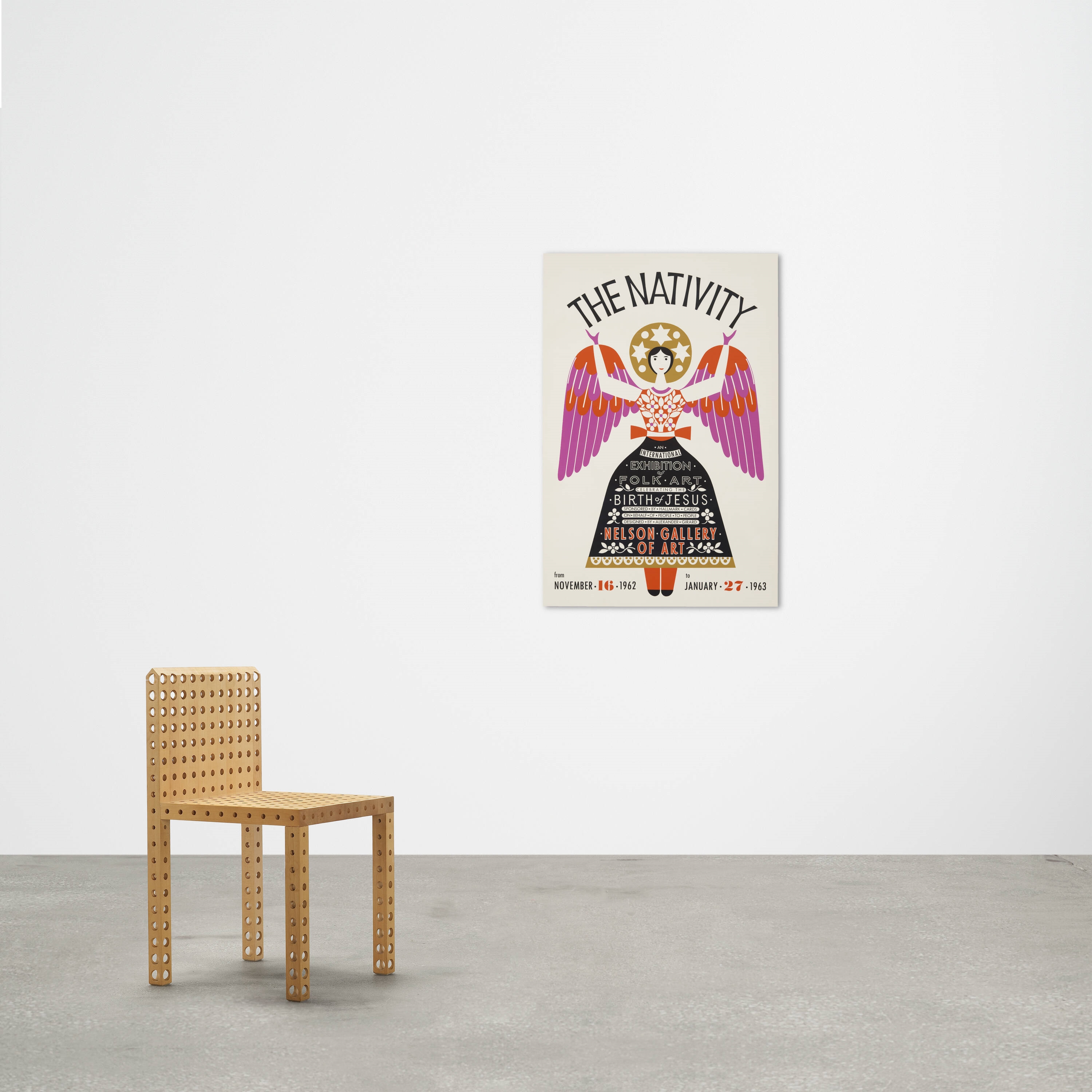 Alexander Girard The Nativity exhibition poster (1962) MutualArt