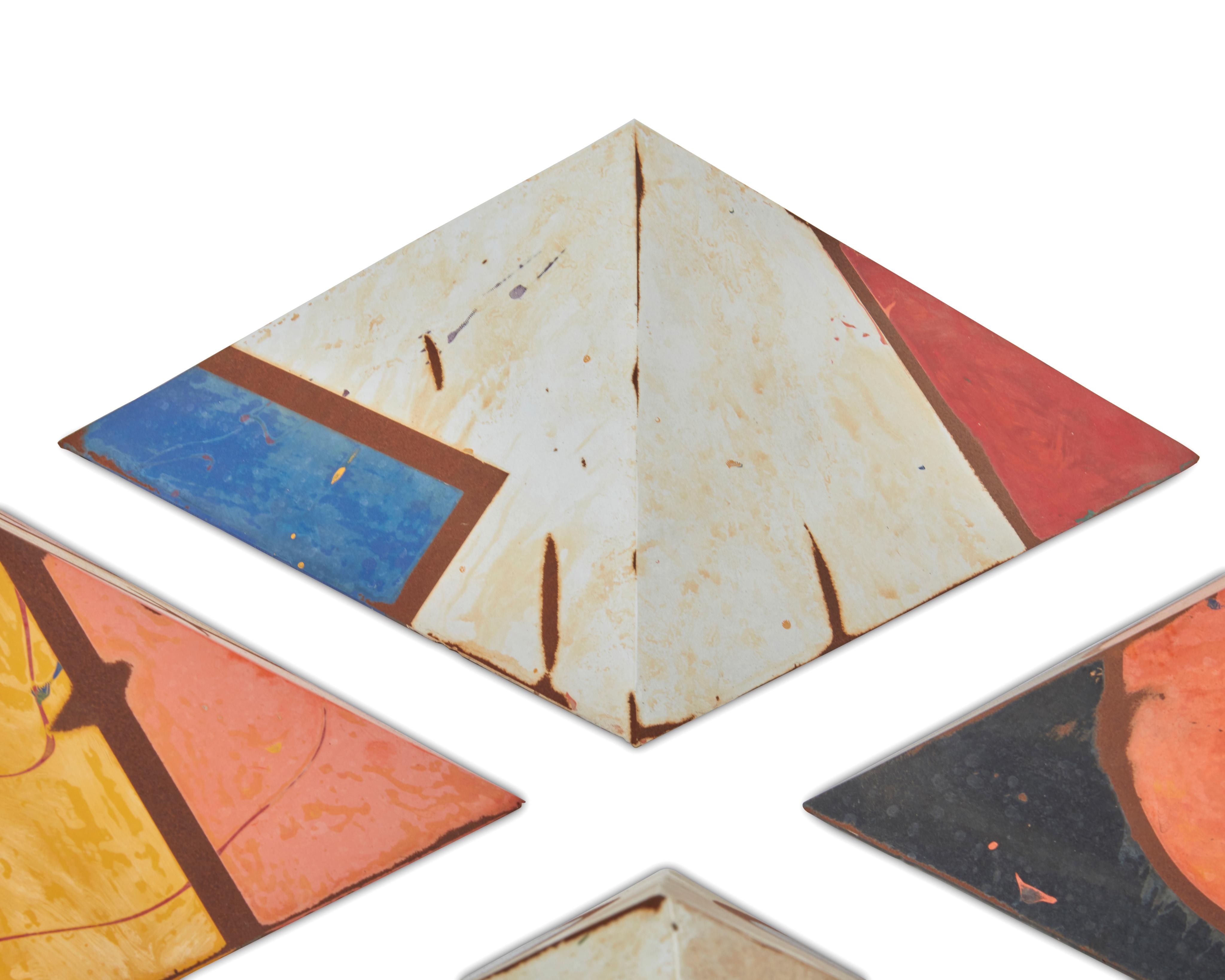 Artwork by Delos Van Earl, Abstract wall, Made of Steel and paint