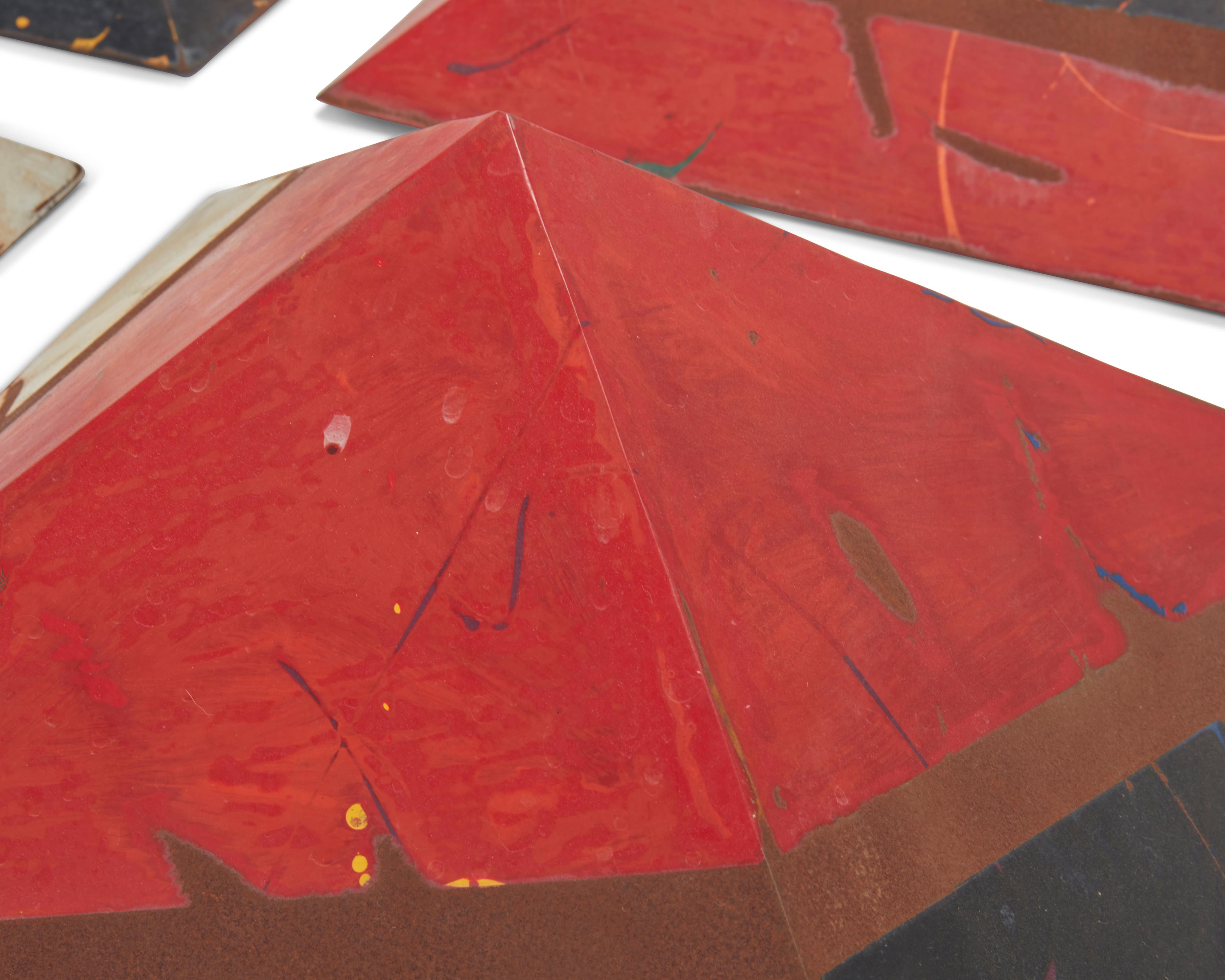 Artwork by Delos Van Earl, Abstract wall, Made of Steel and paint