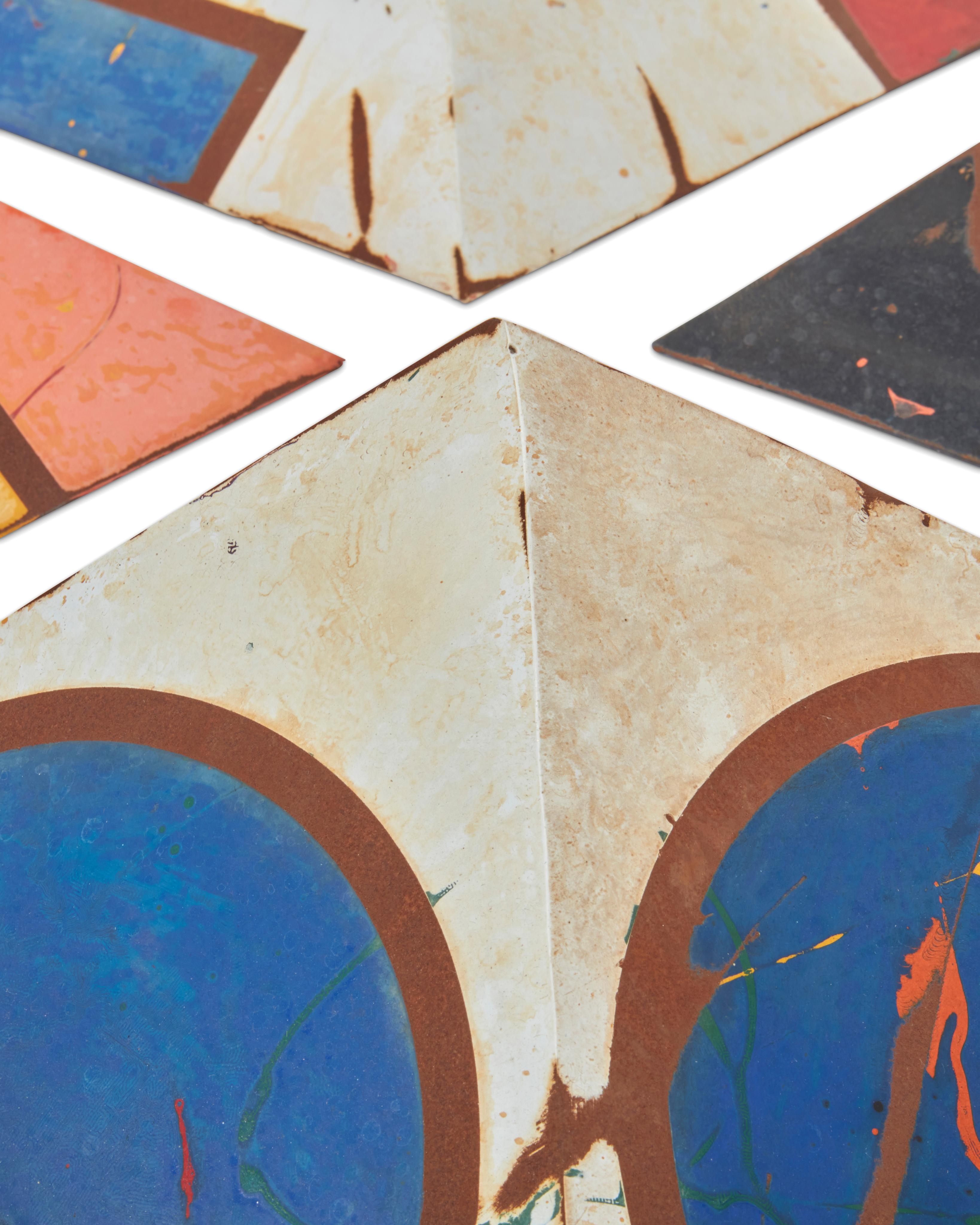 Artwork by Delos Van Earl, Abstract wall, Made of Steel and paint