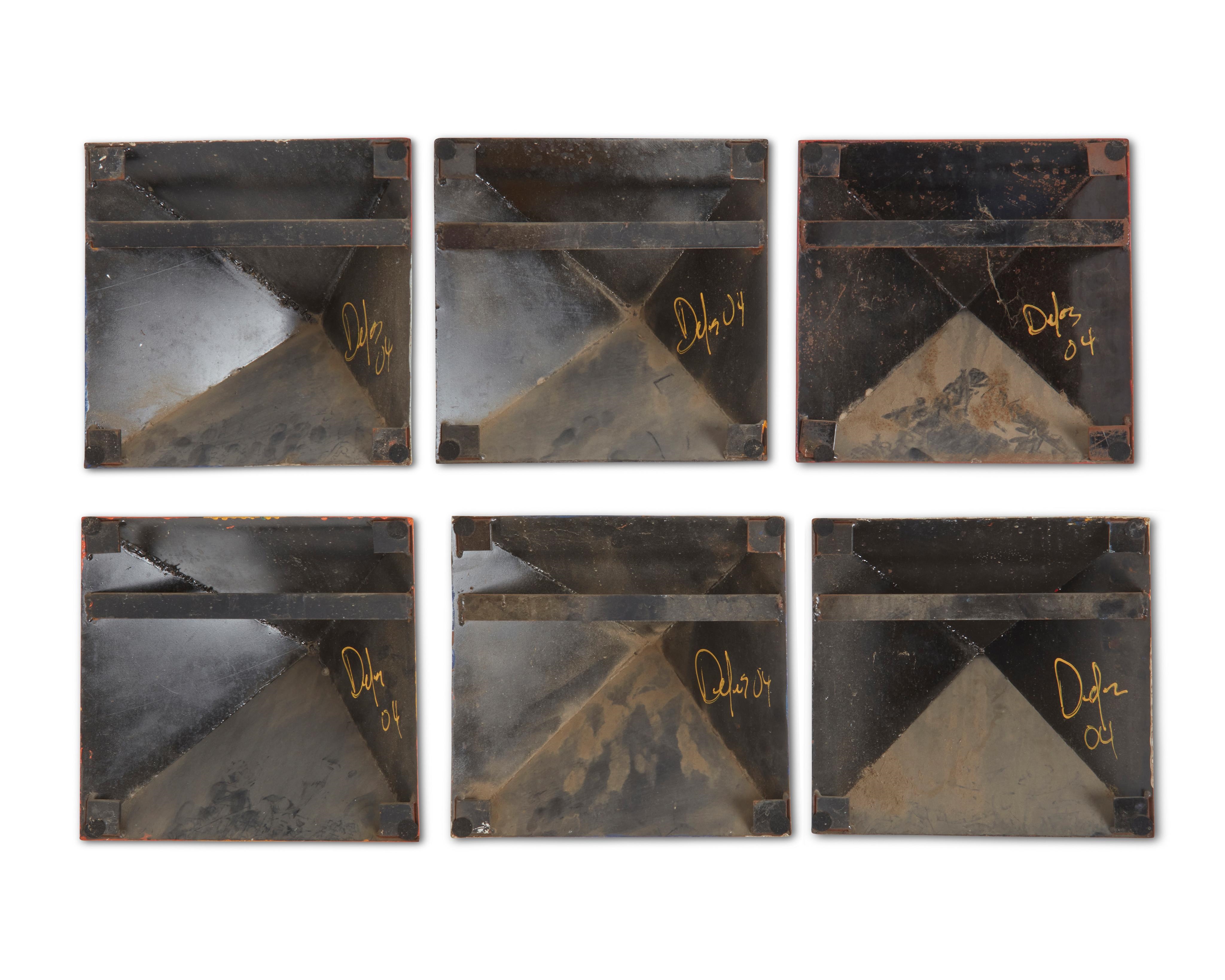 Artwork by Delos Van Earl, Abstract wall, Made of Steel and paint