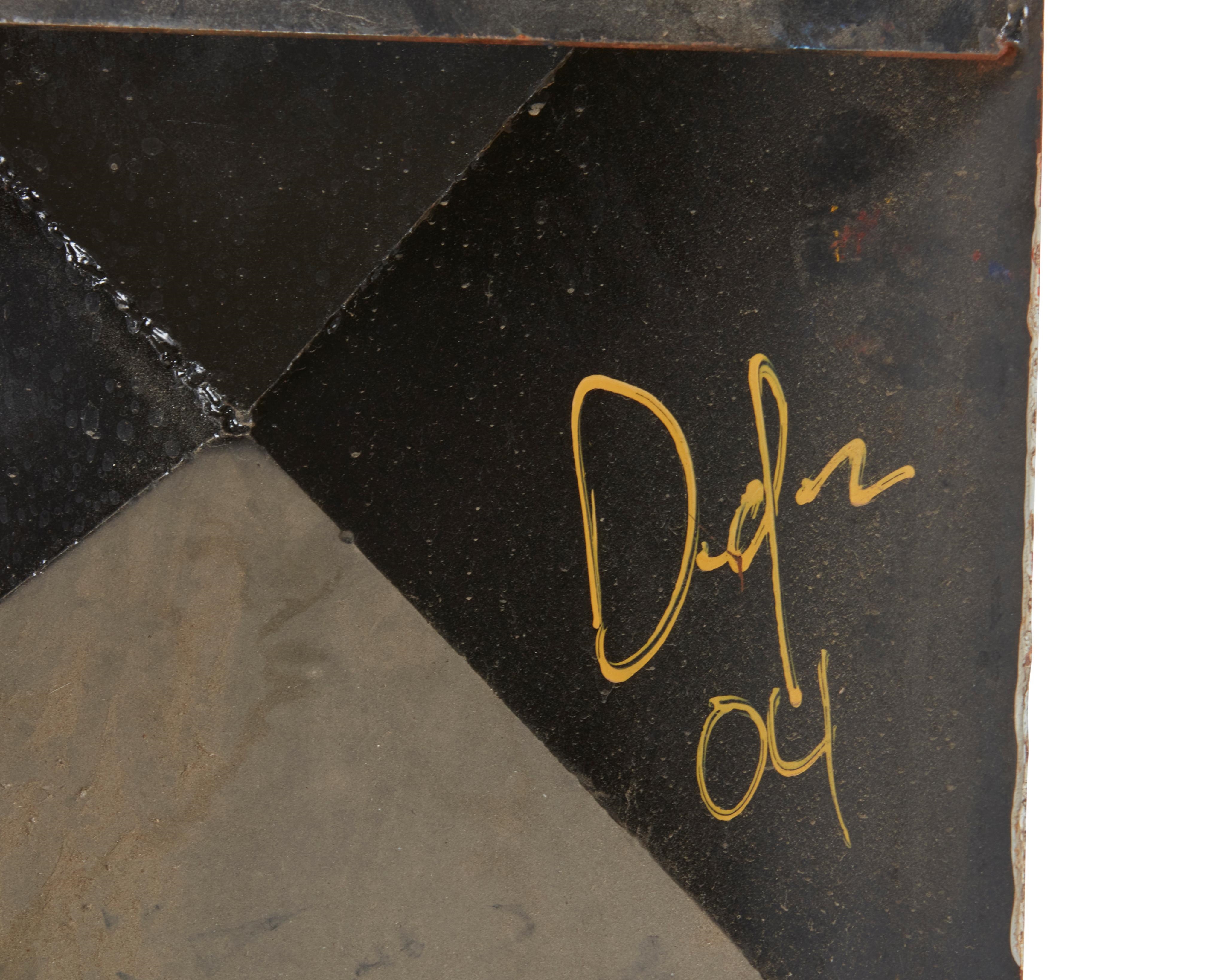 Artwork by Delos Van Earl, Abstract wall, Made of Steel and paint