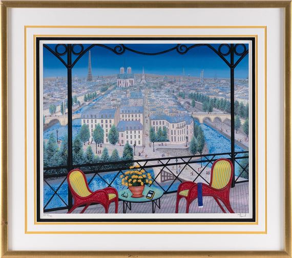 Fanch Ledan | View of Paris from a balcony | MutualArt