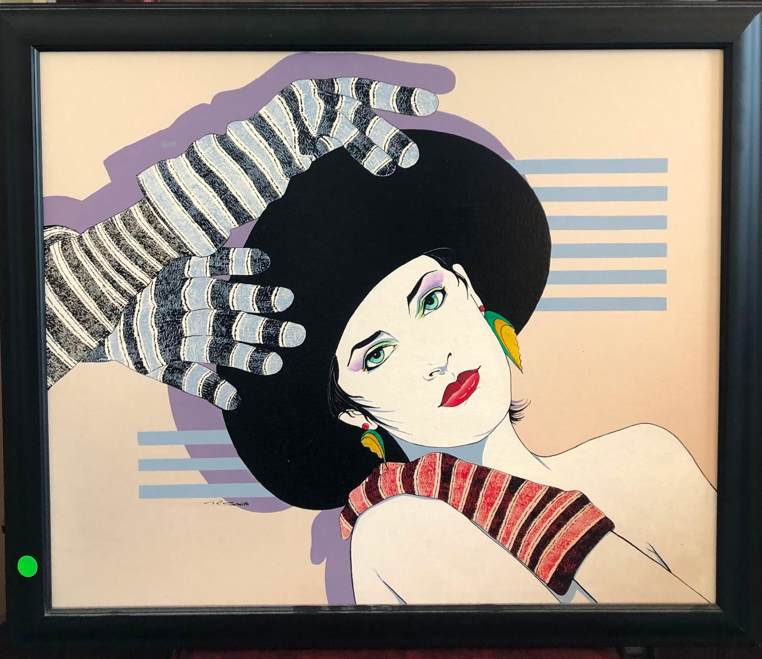 R. Smith | Painting In The Style of Patrick Nagel | MutualArt