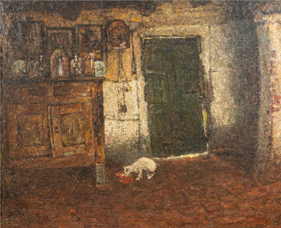 Le déjeuner du chat by Herman Courtens