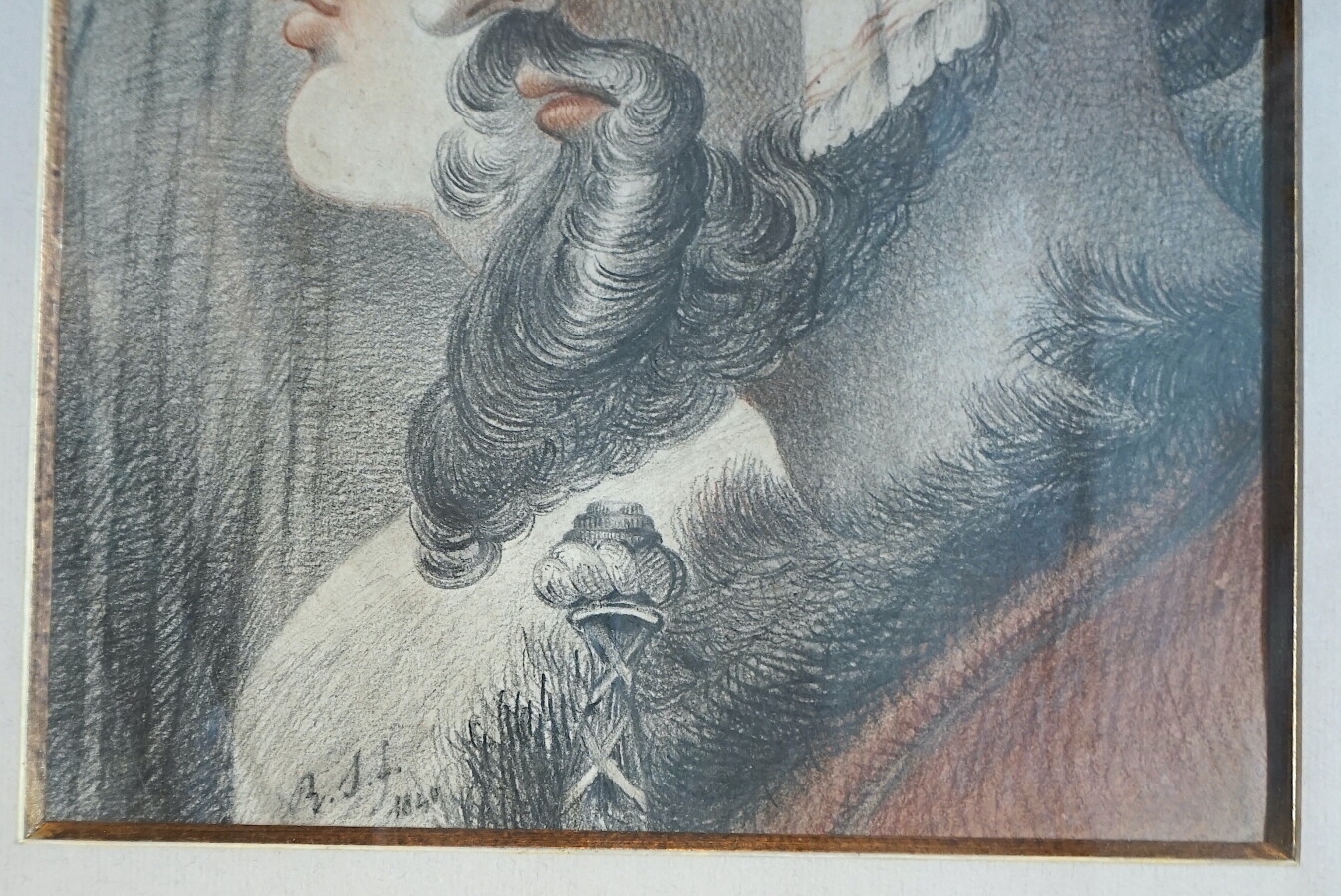 British School, 19th Century | Portrait d'acteurs de théâtre de profil ...