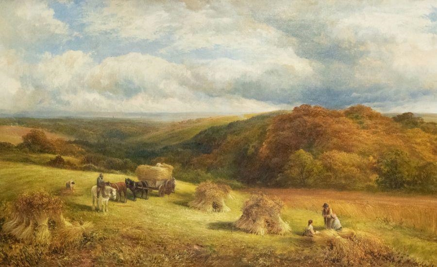 George Turner | A landscape with harvesters | MutualArt