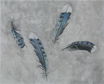 BLUE JAY FEATHERS, - Kathleen Ragusea