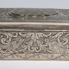 Artwork by Karl Griesbaum, Singing bird automaton musical box, Made of .800 silver
