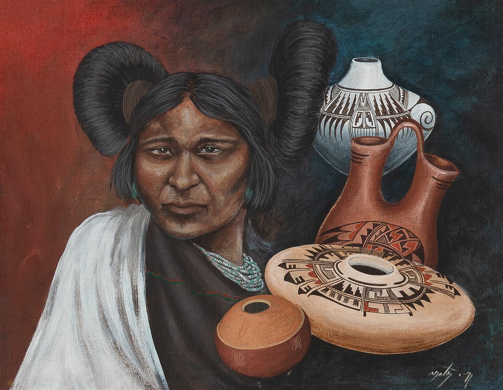 Neil David | Hopi Maiden and Her Craft (1977) | MutualArt