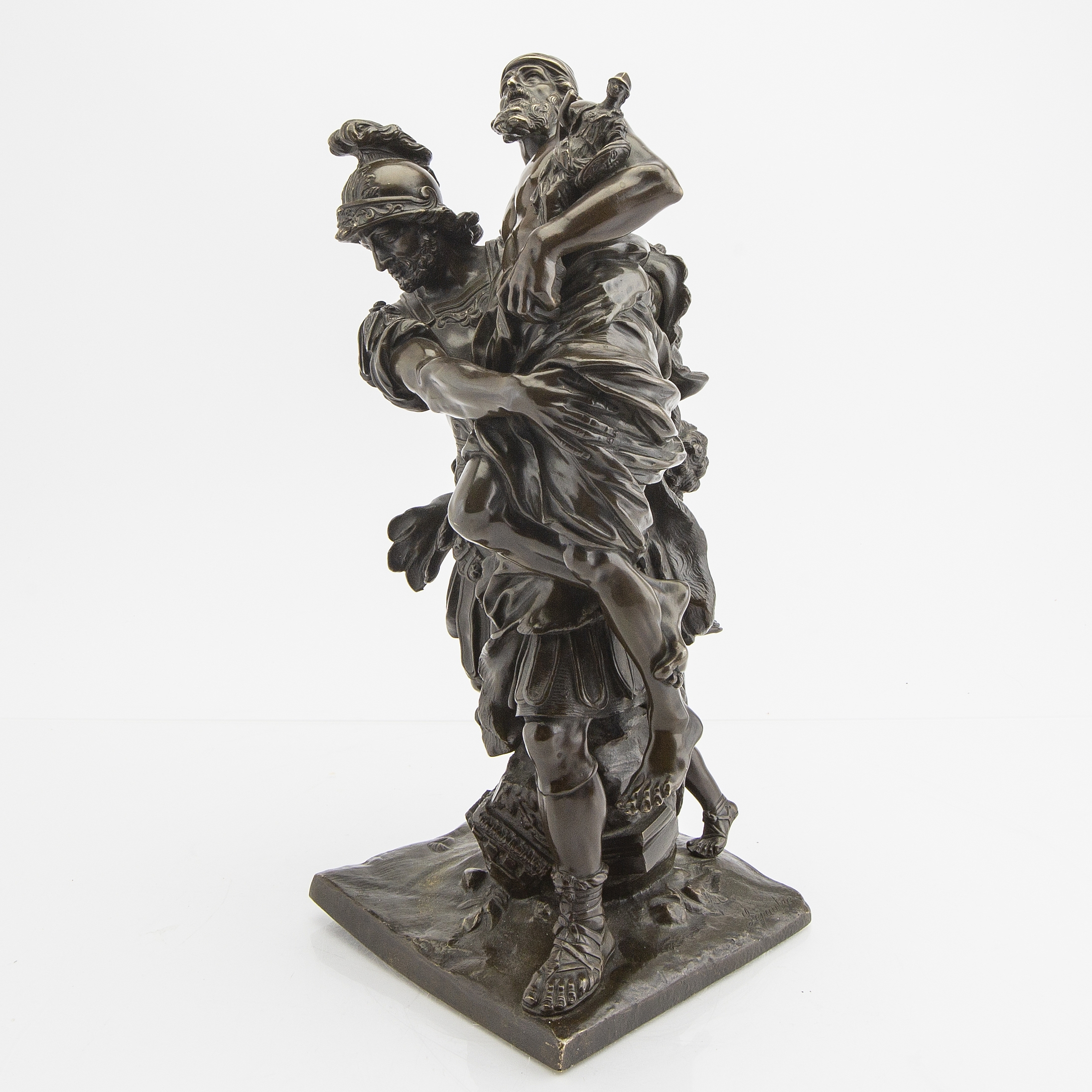 Pierre Lepautre | Aeneas saves his father Anchises and his son Ascanius ...
