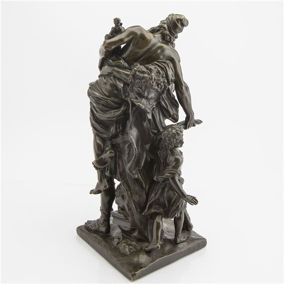 Pierre Lepautre | Aeneas saves his father Anchises and his son Ascanius ...