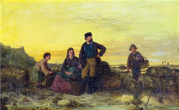 Coastal Scene by Charles Frederick Lowcock