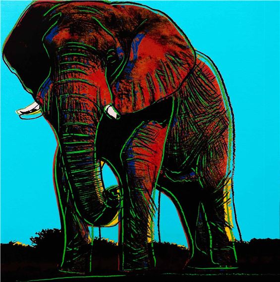 African Elephant 293 by Andy Warhol, 1983