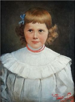 Lány portré - Lajos Kubanyi