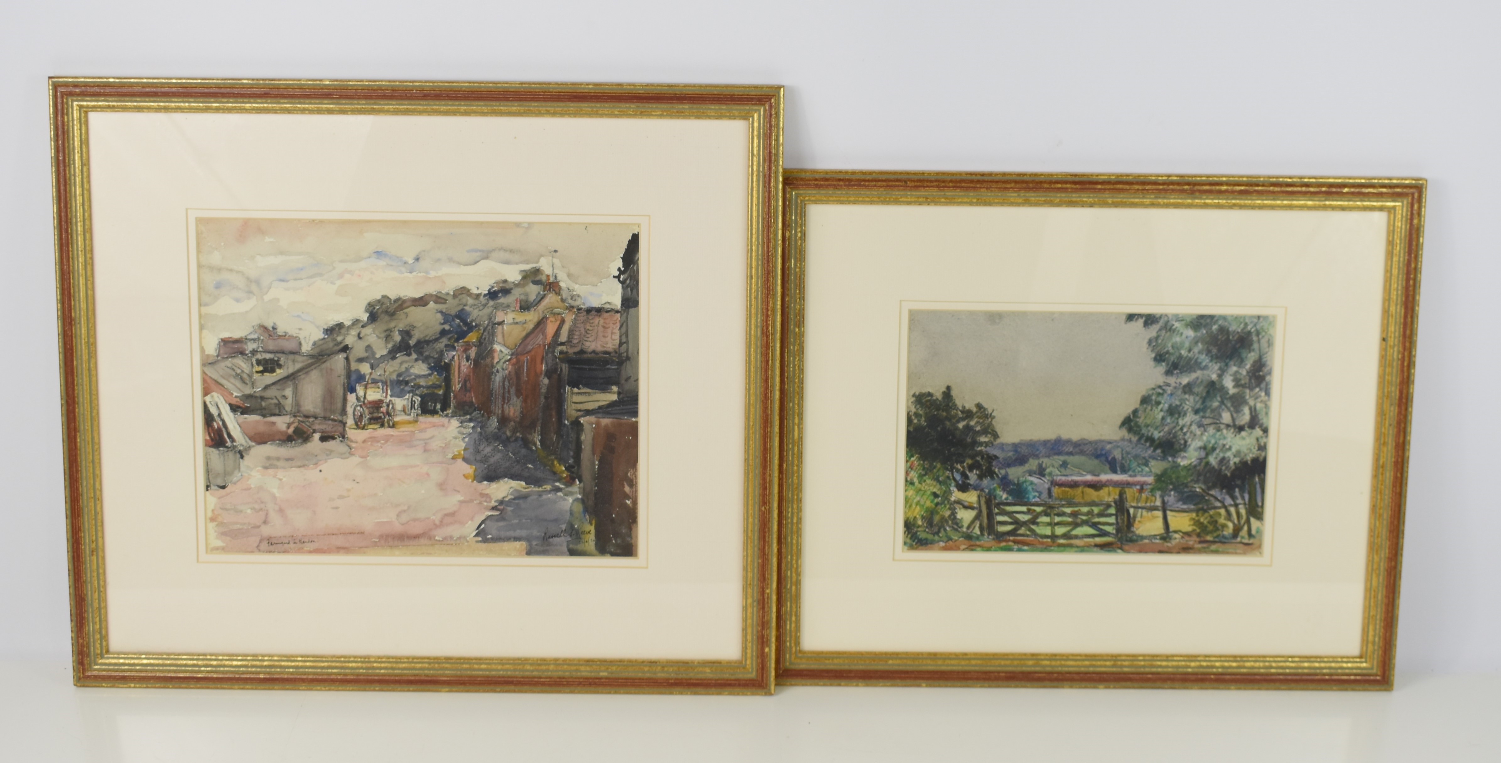 Russell Reeve | Farmyard in Hendon and a countryside scene | MutualArt