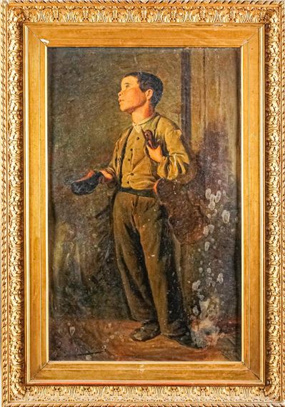 Romá Ribera | Niño con violín (1870) | MutualArt