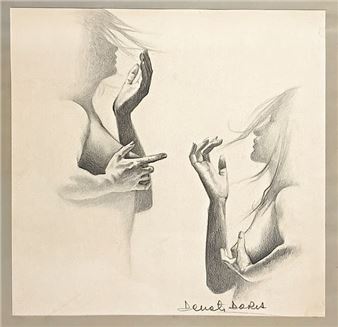 Female nudes in profile, 20th century - Toni Donati Doria