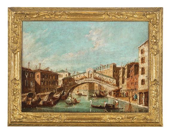 Giuseppe Ponga | Partie in Venedig, und Blick auf die Rialto-Brücke ...
