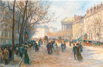 Paris, Flaneurs bei La Madeleine, - Georges Fraipont