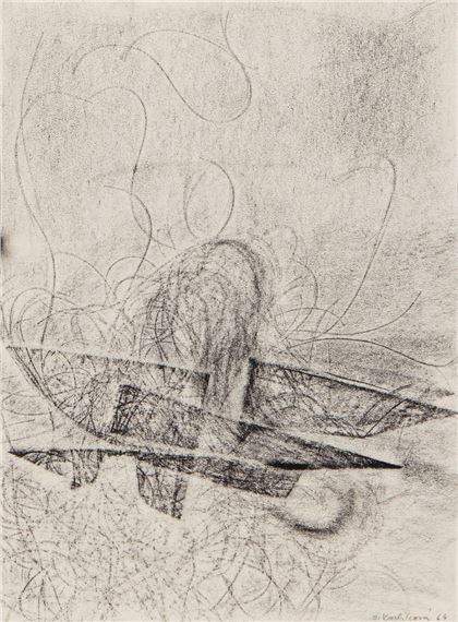 Kresba k Opilému korábu A. Rimbauda by Olga Karlíková, 1964